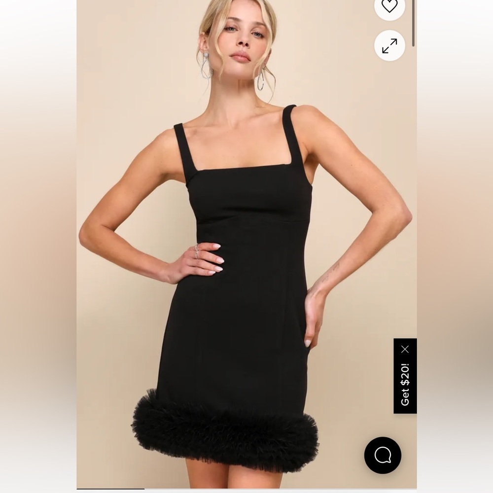 Lulu's Black Sheath Mini Dress